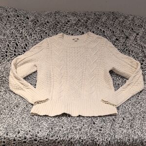 Gap - Cream Cable Knit Women's Sweater